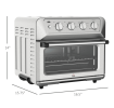 W2225140828   Air Fryer Toaster Oven, 21QT 7-in-1 Convection Oven Countertop, Pizza, Warm, Broil, Toast, Bake and Air Fry, 4 Accessories Included