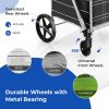 Folding Grocery Cart with Waterproof Liner